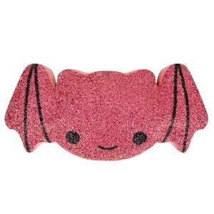 NWT Sparkles Home Pink Bonnie Bat Halloween Fall Bling Rhinestone Pillow